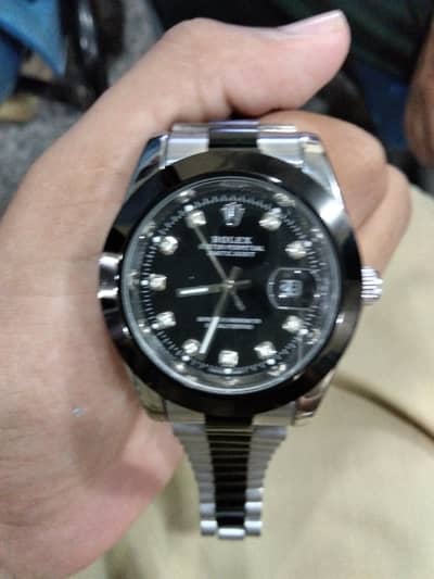 Rolex 26500 oyster watch black japanese machinery