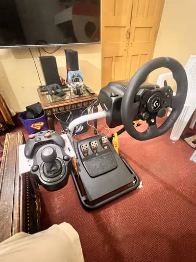 G923 xbox steering wheel with sifter with stand