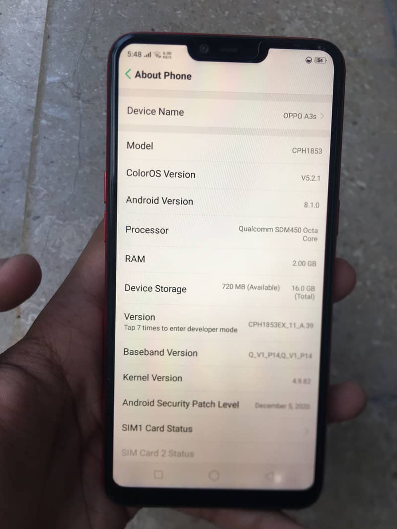 OPPO A3s 4