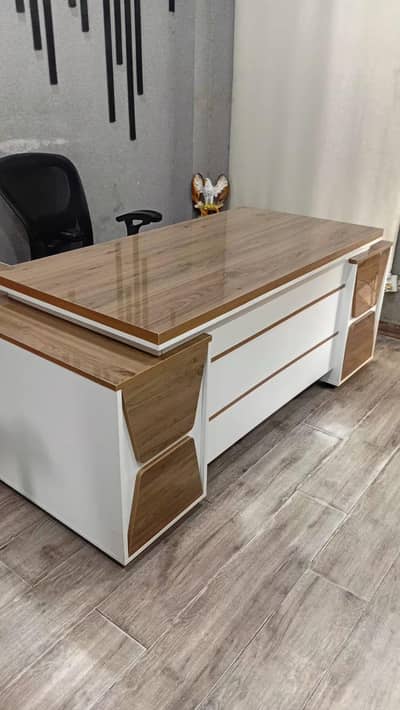 office executive table and visitor chairs