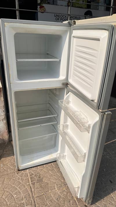haier double door room size fridge
