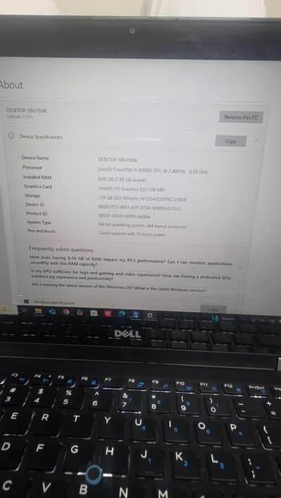 laptop for sale specs included in pics