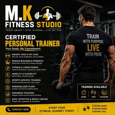 Certified fitness trainer