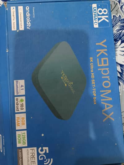 YK9proMAX 8K ULTR HD SET TOP BOX ANDROID BOX