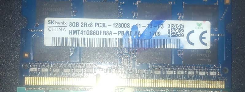 DDR3L 8gb stick laptop ram used