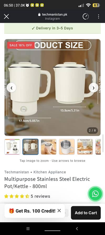 portable electric kettle