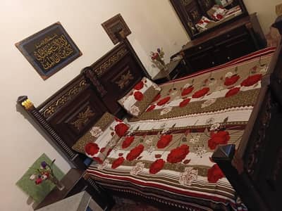 WOODEN KING BED SET COMPLETE 03400753931