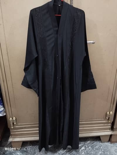 Black Embroidery Abaya