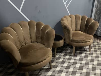 Two sofa with table for sale