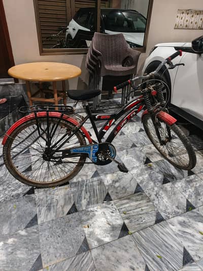 Black and Red adult bicycle