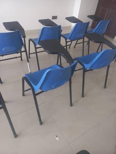 blue classroom chairs
