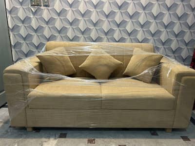 Six feet two seater sofa with towel fabrics