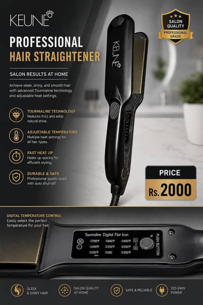 KEUNE HAIR straightener