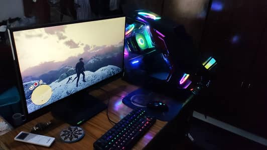 Gaming PC Included ASUS 27inch Monitor, Fifine Mic and Chair