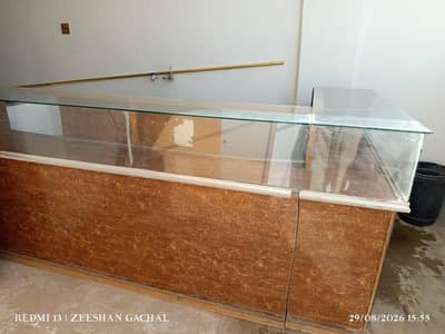 Counter for Office store or shop L shape in two parts