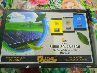 Car power LED inverter + Solar Hybrid charging Inverter + Battery