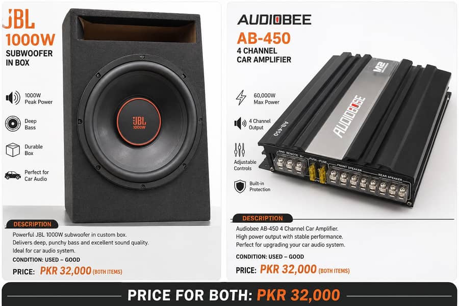 Amplifier & Subwoofer 0