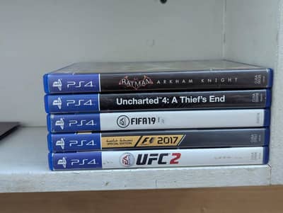 ps4 slim with two controllers and 6 games full new machine