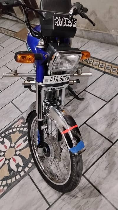 Honda CD 70 blue color 24 model