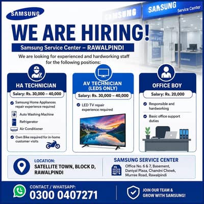 HA Technician/AV Technician/Office boy