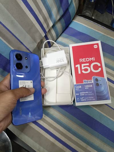 Redmi15c 6+6.128GB just box open full warnte scratchless