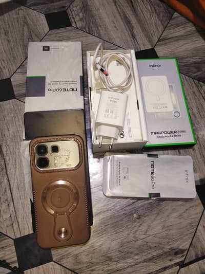 Infinix note 60 pro PTA approved with box 10/10 condition  water pack