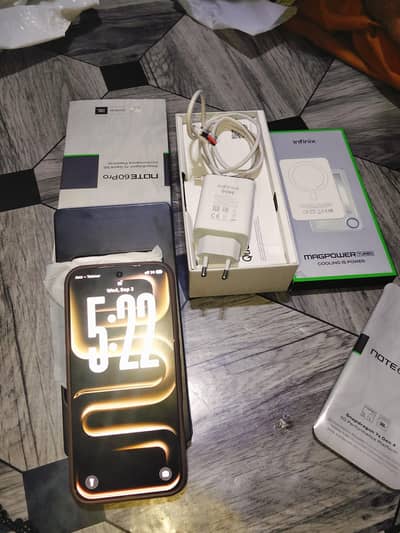 Infinix note 60 pro PTA approved with box 10/10 condition  water pack