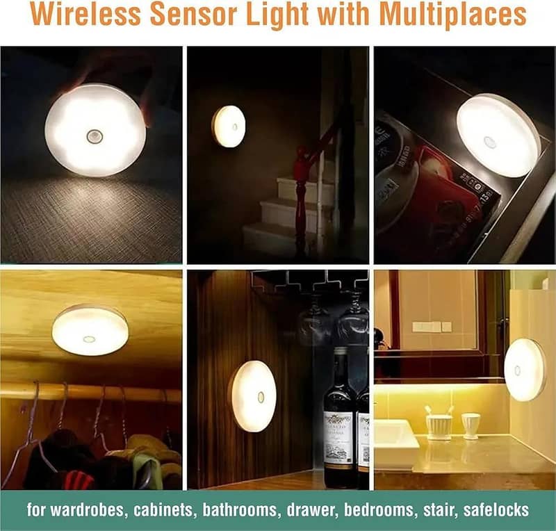 Rechargeable Motion Sensor LED lights 1