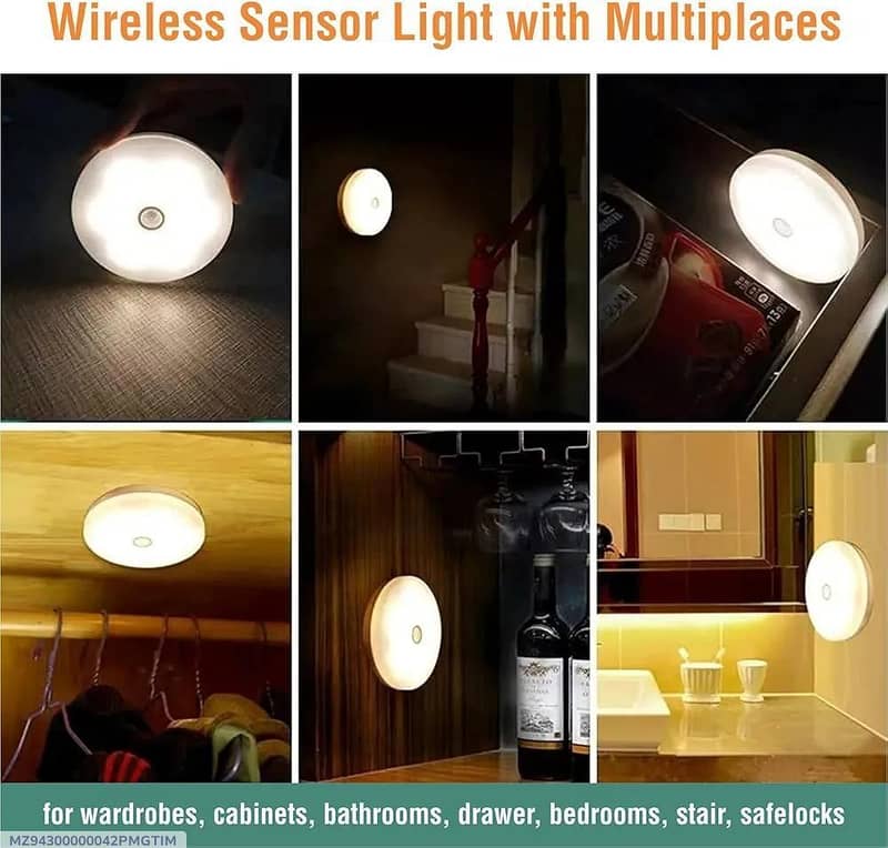 Rechargeable Motion Sensor LED lights 2