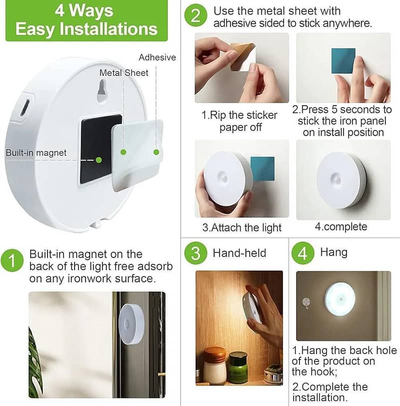 Rechargeable Motion Sensor LED lights 3