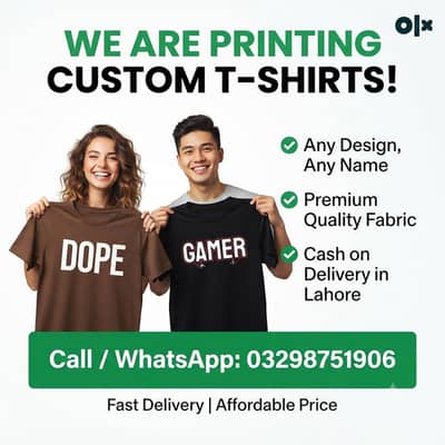 Custom Printing T. shirts | DTF printing