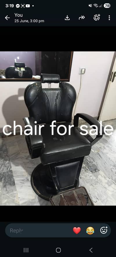salon chair for sell 18000