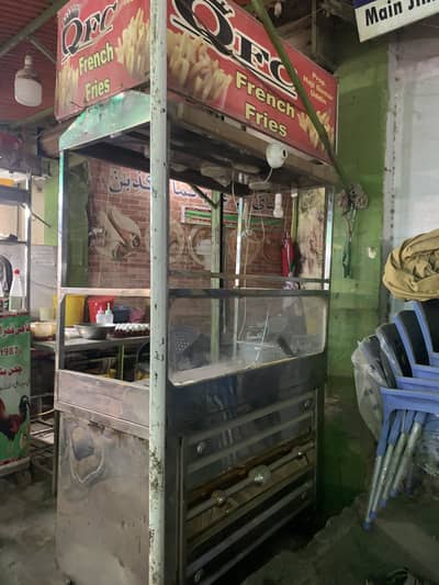 Counter for fries  with complete package just take and start