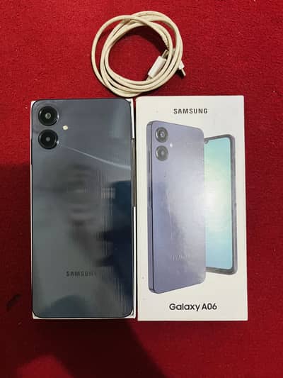 Samsung A06 4/128 with box cable WhatsApp 03262535680