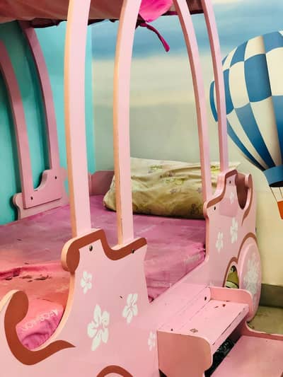 Carriage Bed | Deco Paint Bed | Kids Bed | Girls Bed | Pink Bed