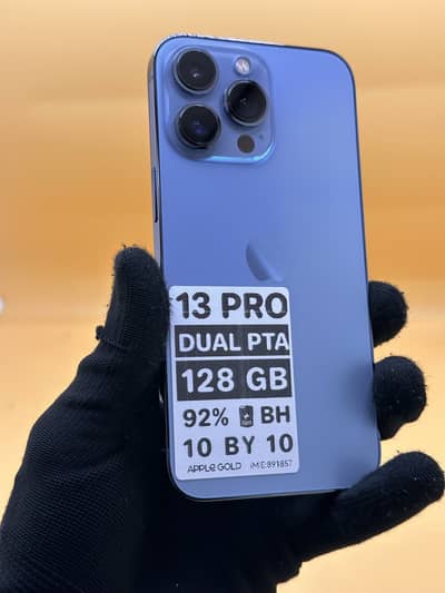 Apple iPhone 13 Pro 128 GB DUAL  Sim PTA APPROVED 92% Battery Health