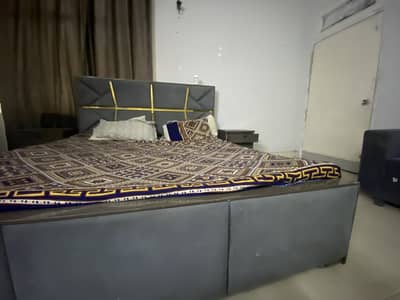 Poshished wooden bed