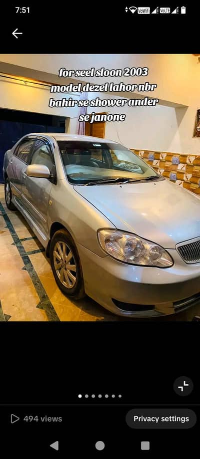 Toyota Corolla XLI 2003