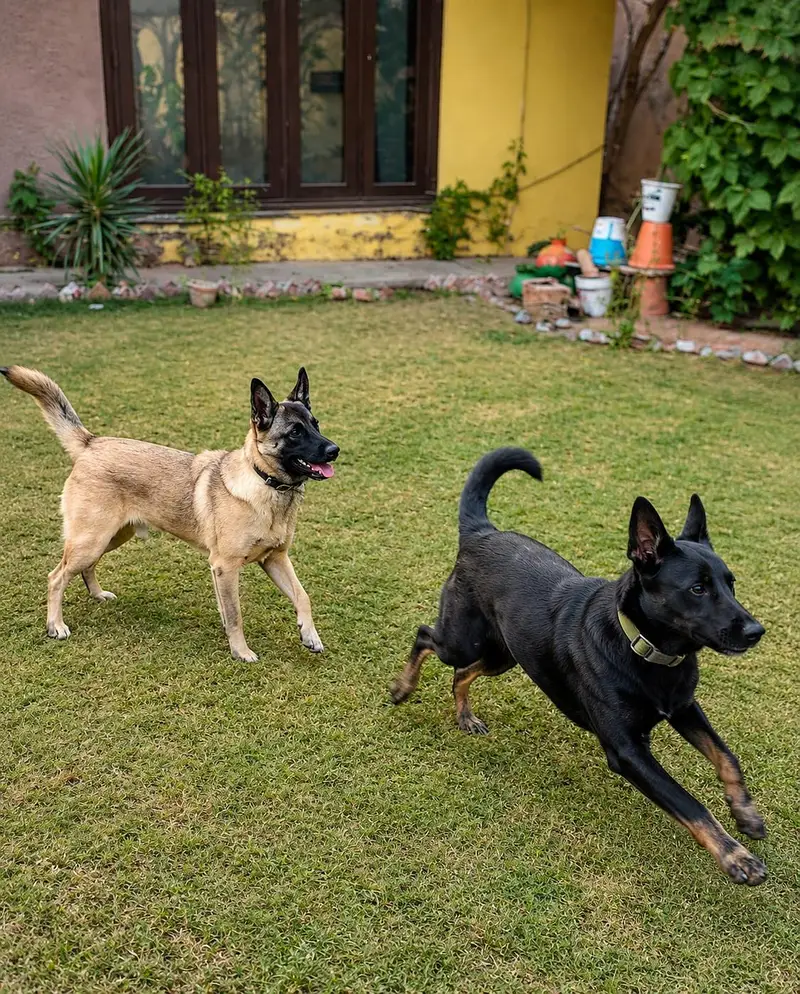 15 Month Belgian Malinois Pair | Vaccinated | Black Male | Exchange — photo 3
