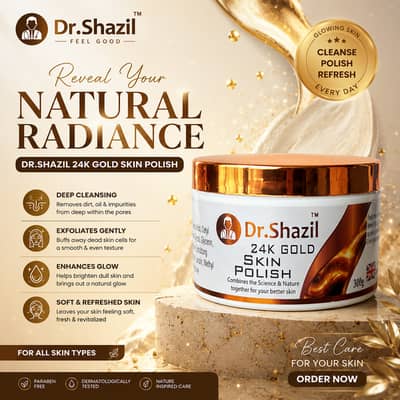 Dr. Shazil 24k gold skin polish