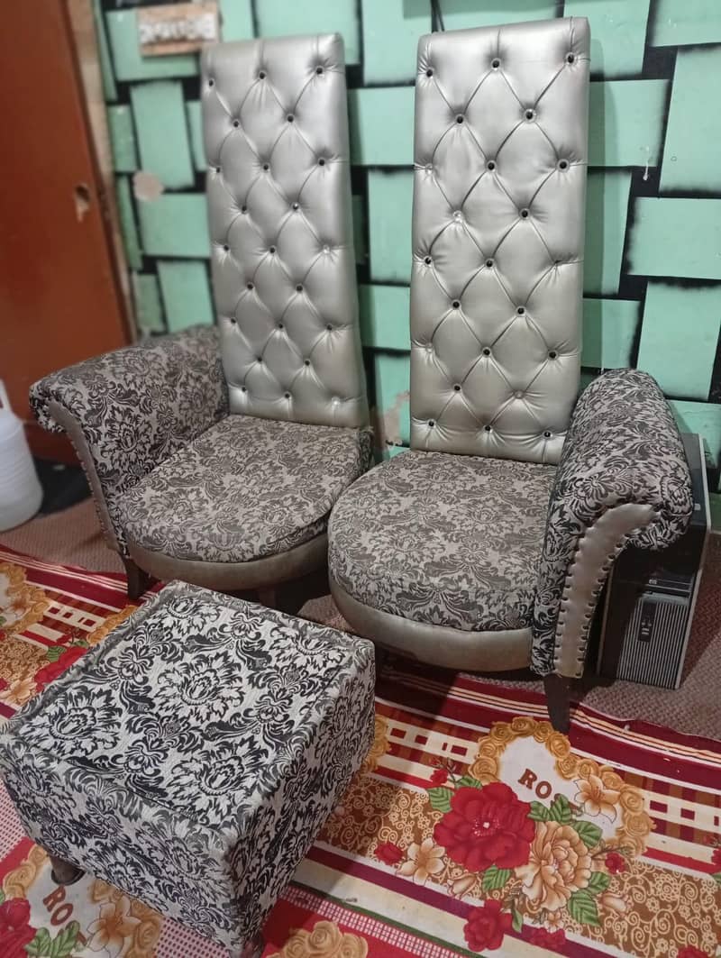 wood sofa & table 1