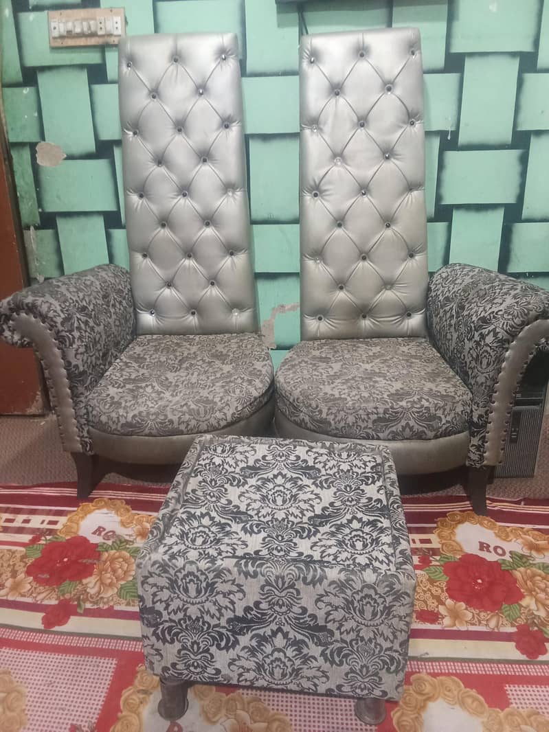 wood sofa & table 3