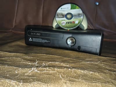 gaming console   with two controller and one game