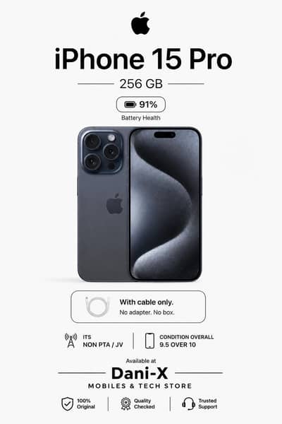 Apple iPhone 15 Pro JV – 256GB | Blue | 9.8/10 Condition