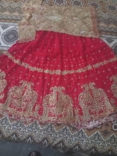 bridle lehnga for sale condition 10/10 only one time use