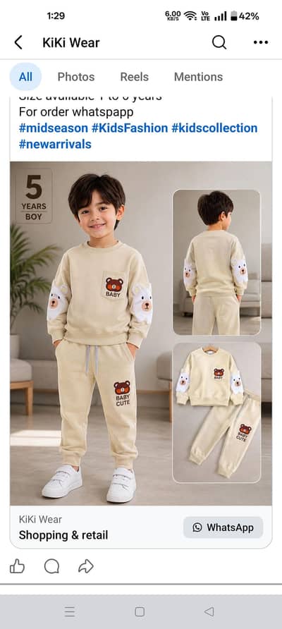 kid tracksuit winter