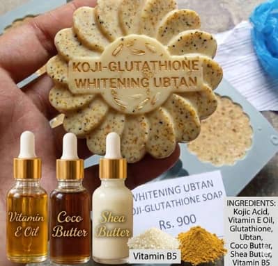ubtan Kojic acid soap, whiting soap freckles,mulasma,