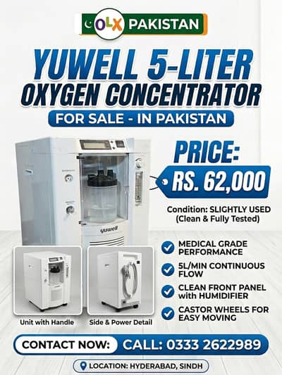 YUWELL Oxygen Concentrator  5 Liter