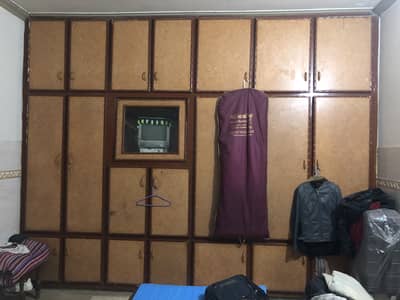 Just front structure lasani door almari with wooden fram