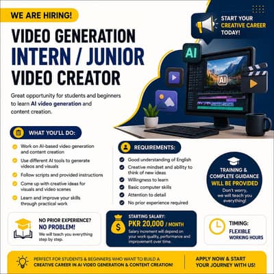 Matric/Inter Pass Staff Required